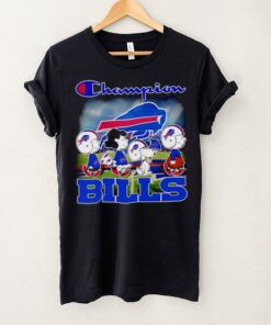 The Peanuts walking Champion Buffalo Bills shirt
