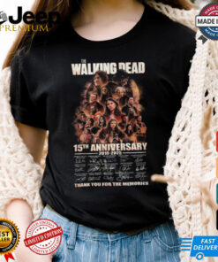 The walking dead 15th Anniversary 2010 2025 thank you for the memories shirt