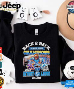 Top Back 2 Back Champions Detroit Lions mascot Shirt