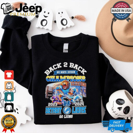 Top Back 2 Back Champions Detroit Lions mascot Shirt