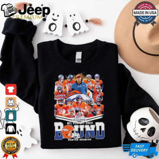 Top NFC Playoff 20024 Bound Denver Broncos Signatures Shirt