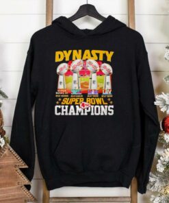 Trophies Dynasty Super Bowl Champions 4 Time shirt