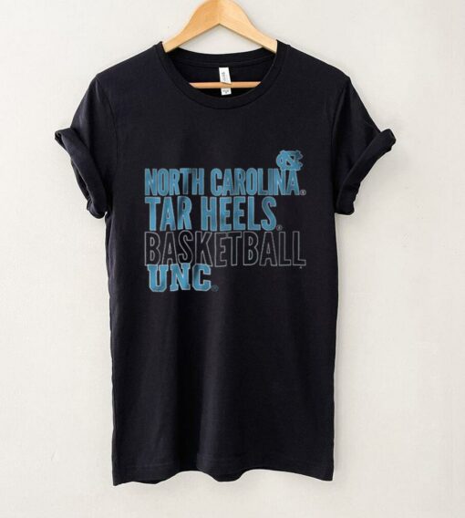 UNC Basketball_ Text Logo Overlay Shirt