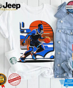 Vibrant basketball player artwork shirt