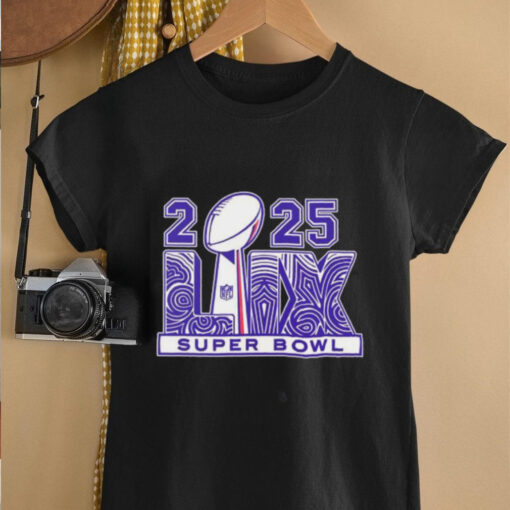 Vintage 2025 Super Bowl Lix Trophy Logo shirt