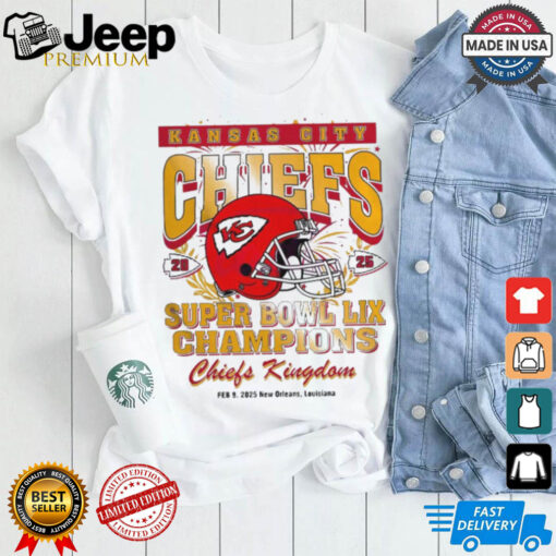 Vintage Kansas City Chiefs Super Bowl 2025 Champions Chiefs Kingdom T Shirt
