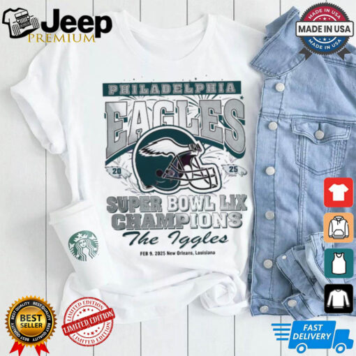 Vintage Philadelphia Eagles Super Bowl 2025 Champions The Iggles T Shirt
