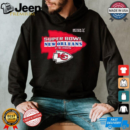 Vintage Super Bowl New Orleans Feb 9 2025 Chiefs Logo T Shirt