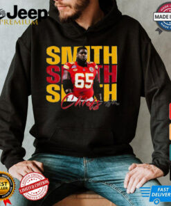 Vintage Trey Smith 65 Kansas City Chiefs Football Players Super Bowl 2025 T Shirt