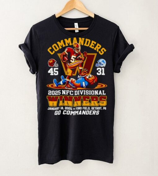 Washington Commanders 2025 NFC Divisional winners score mascot shirt