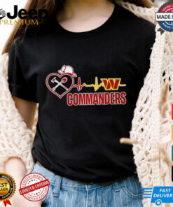 Washington Commanders Firefighter heartbeat LA strong shirt