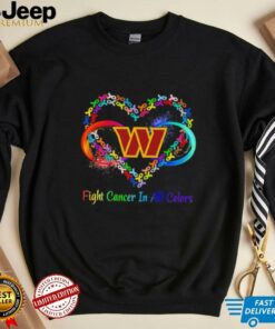 Washington Commanders Heart Fight Cancer in All Colors shirt
