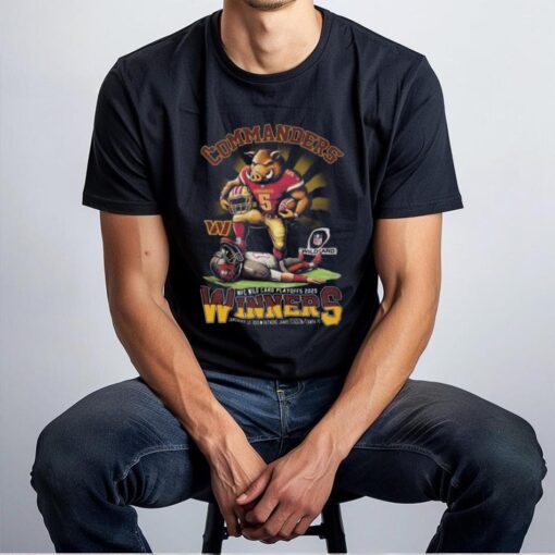 Washington Commanders NFC Wild Card Playoff 2025 Winners Jan 12 2025 Mascot Shirt