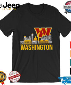 Washington Commanders Players Names City Skyline T Shirt