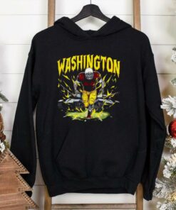 Washington Commanders Skeleton Football Player T Shirt