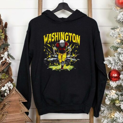 Washington Commanders Skeleton Football Player T Shirt