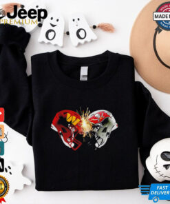 Washington Commanders and Tampa Bay Buccaneers helmet shirt