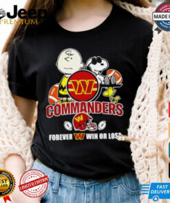 Washington Commanders forever win or lose Snoopy shirt