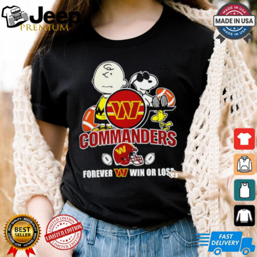 Washington Commanders forever win or lose Snoopy shirt