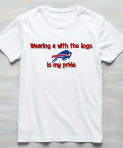 Wearing a with the logo Buffalo Bills is my pride shirt