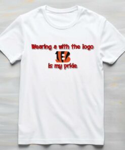 Wearing a with the logo Cincinnati Bengals is my pride shirt