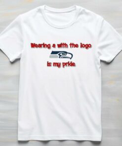 Wearing a with the logo Seattle Seahawks is my pride shirt