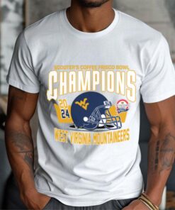 West Virginia Mountaineers Scooter'S Coffee Frisco Bowl Champions 2024 T Shirt