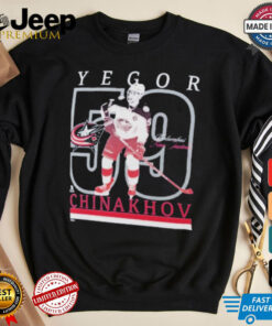 Yegor Chinakhov Columbus Blue Jackets Player T Shirts