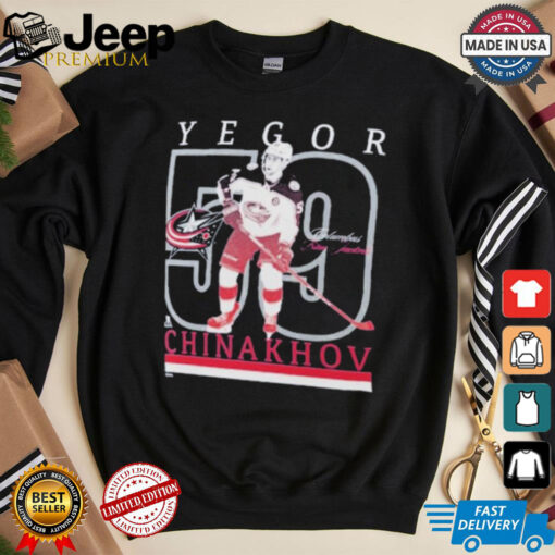 Yegor Chinakhov Columbus Blue Jackets Player T Shirts