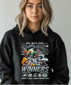 Philadelphia Eagles NFC Wild Card 2025 Winners Mascot Shirt