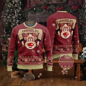 Florida State Seminoles Funny Ugly Christmas Sweater Ugly Sweater Christmas