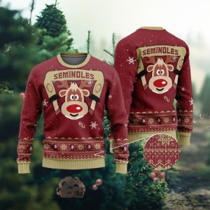 Florida State Seminoles Funny Ugly Christmas Sweater Ugly Sweater Christmas