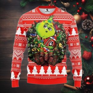 Georgia Bulldogs Grinch Hug Ugly Christmas Sweater, All Over Print Sweatshirt, Ugly Sweater, Christmas Sweaters, Hoodie, Sweater