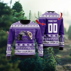 Kansas State Wildcats Custom Name & Number Personalized Ugly Christmas Sweater, Ugly Sweater, Christmas Sweaters, Hoodie, Sweatshirt, Sweater