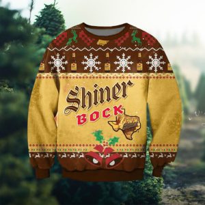 Shiner Bock Texas Beer Ugly Christmas Sweaters