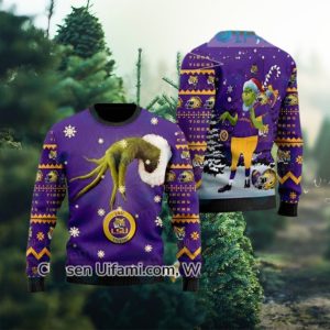 Ugly Sweater LSU Grinch Funny LSU Gifts