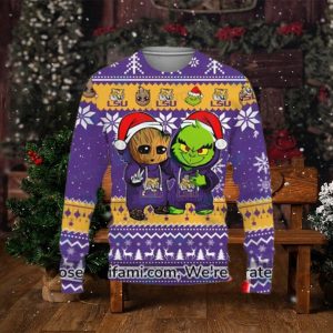 Vintage LSU Sweater Novelty Baby Groot Grinch LSU Football Gifts